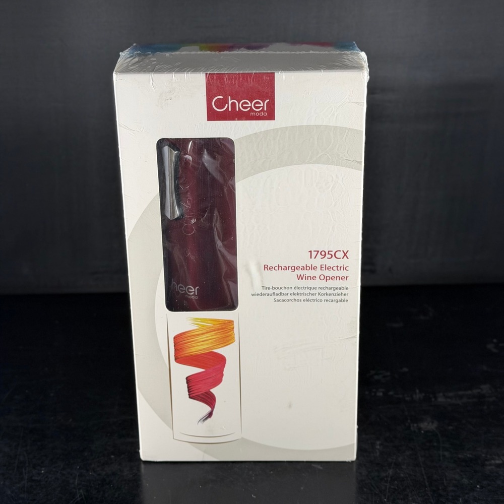 Cheer Moda 1795CX Rechargeable Electric‎ Wine Opener Red BurgundyNew
